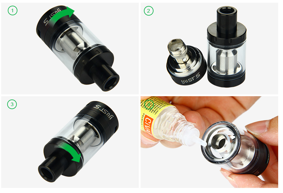 Eleaf iJust S Atomizer - 4ml, Black